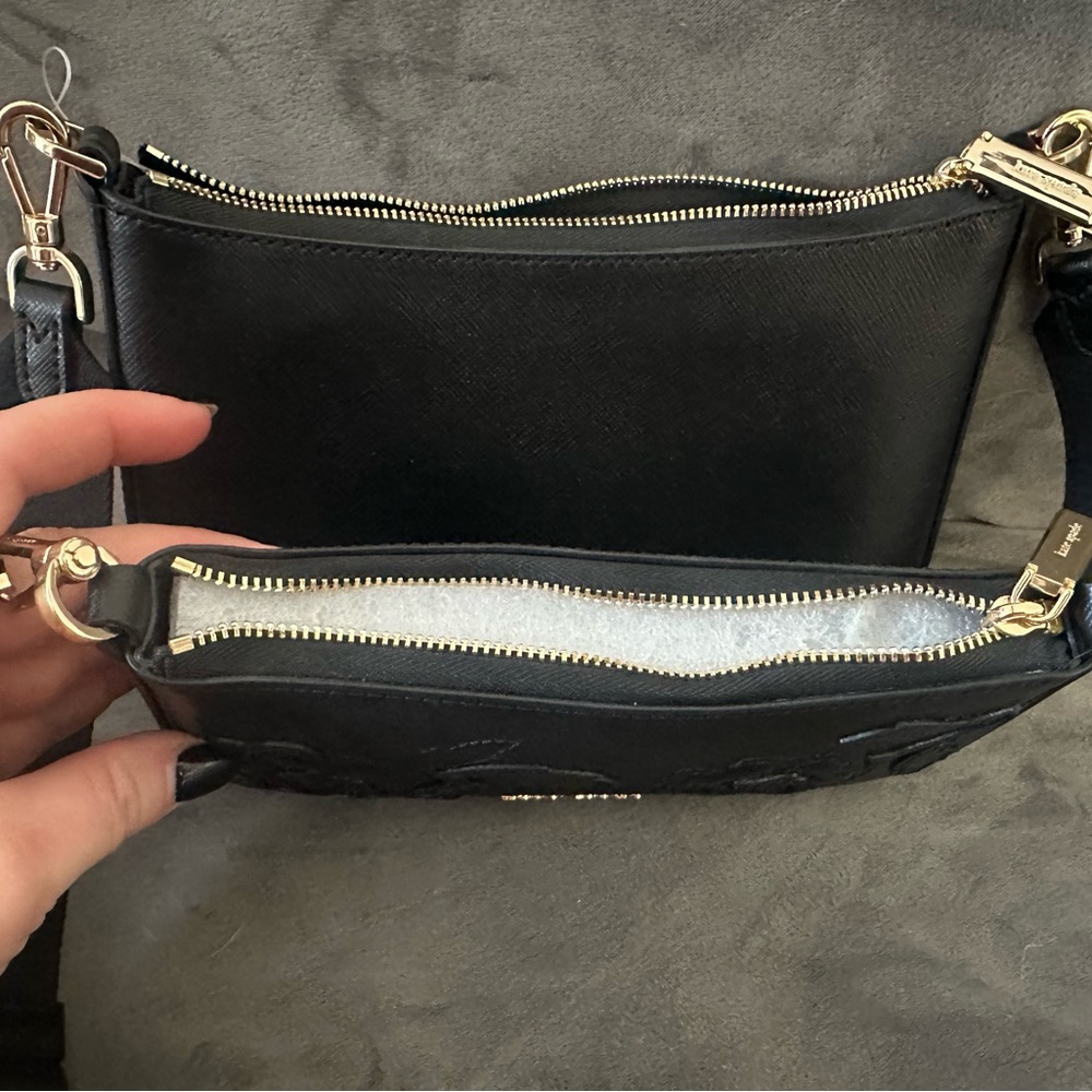 Kate Spade Black Crossbody Bag with Gold Accents - Picture 10 of 12